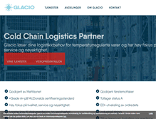 Tablet Screenshot of glacio.no